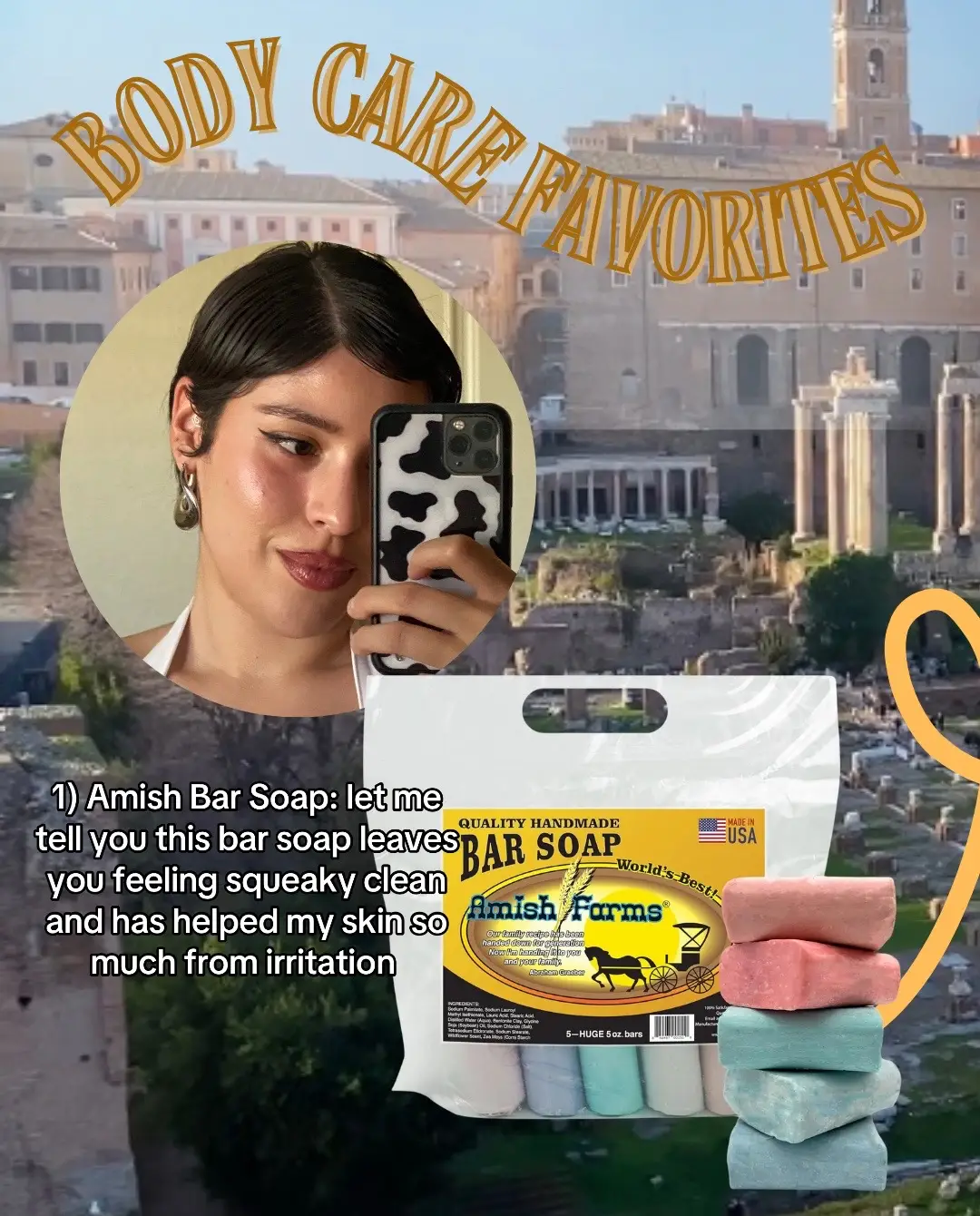 These are just a few of my body care essentials! Save this for your next self care day 💖 #SelfCare #bodycare #showeressentials #soap 