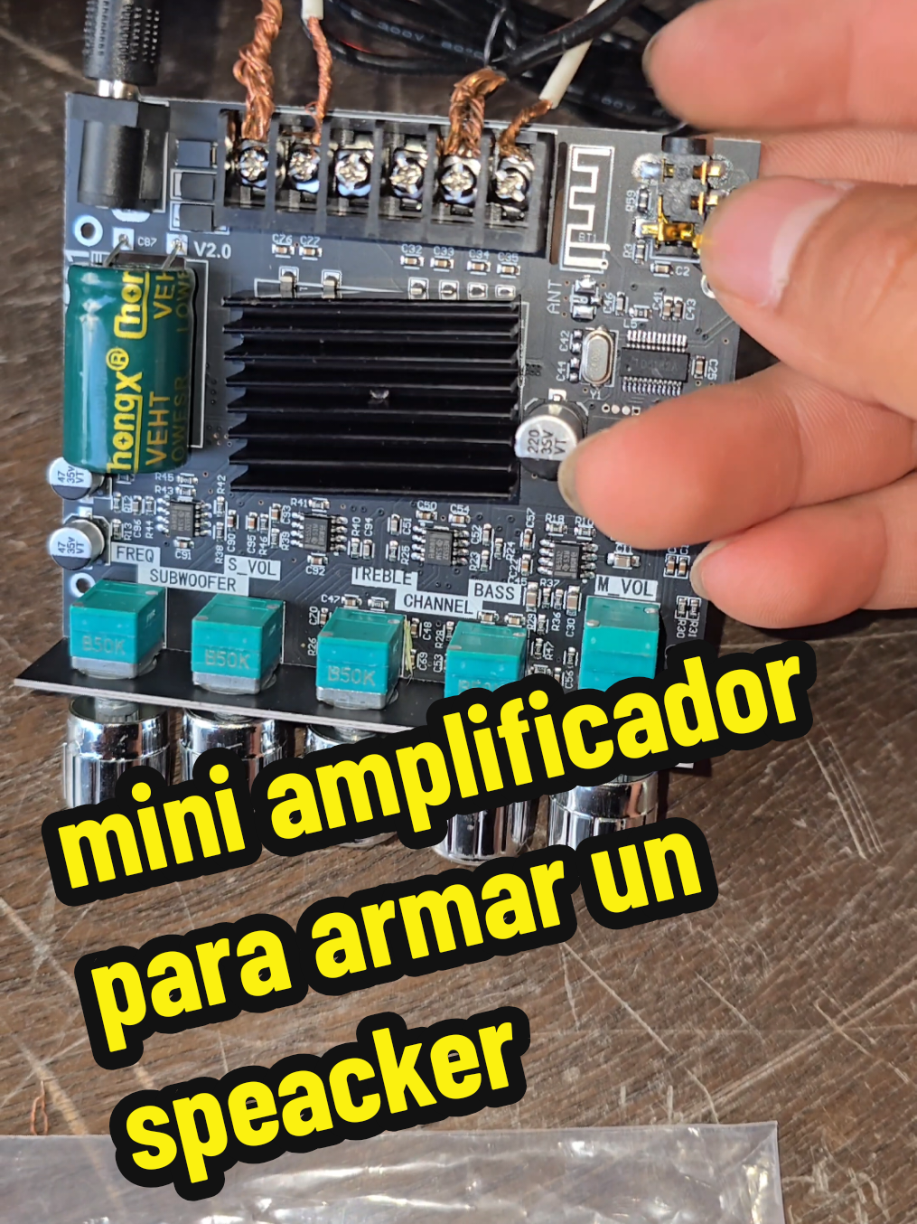 mini amplificador para armar un speaker ideal para pequeños proyectos se sonido  #caraudio  #amplificadora #speackermaker 