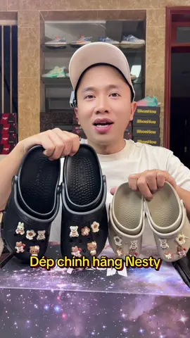 Dép chính hãng Nesty đẹp, xịn, tặng kèm sticker luôn ạ #manhgiay #depsuc #depnam #depnu 