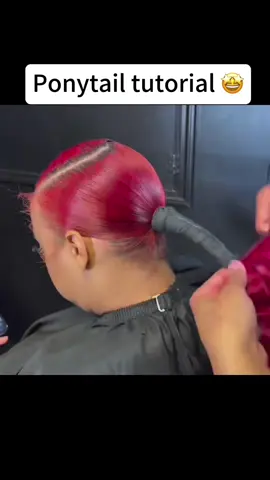 Obsessed with this eye-catching ponytail shade😍 #coloredhair #ponytail #ponytailhairstyle #protectivestyles #hairinspo #fypシ゚viral #explorepage 