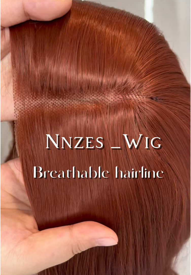 Ginger orange for Halloween 🎃 Having a new hair color but without damaging my hair! #wavyhair #curlywigs #breathablewig #alldaycomfortwigs #gluelesswig #wig #longhair #ginger #halloweenlook 