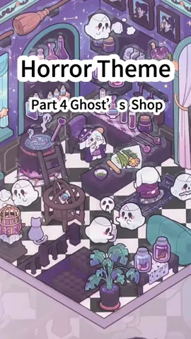 Part 4 Ghost’s shop. The purple make the magic secretly, and make me feel the charm of magic. #stickers #3dsticker #miniature #DIY #magic 
