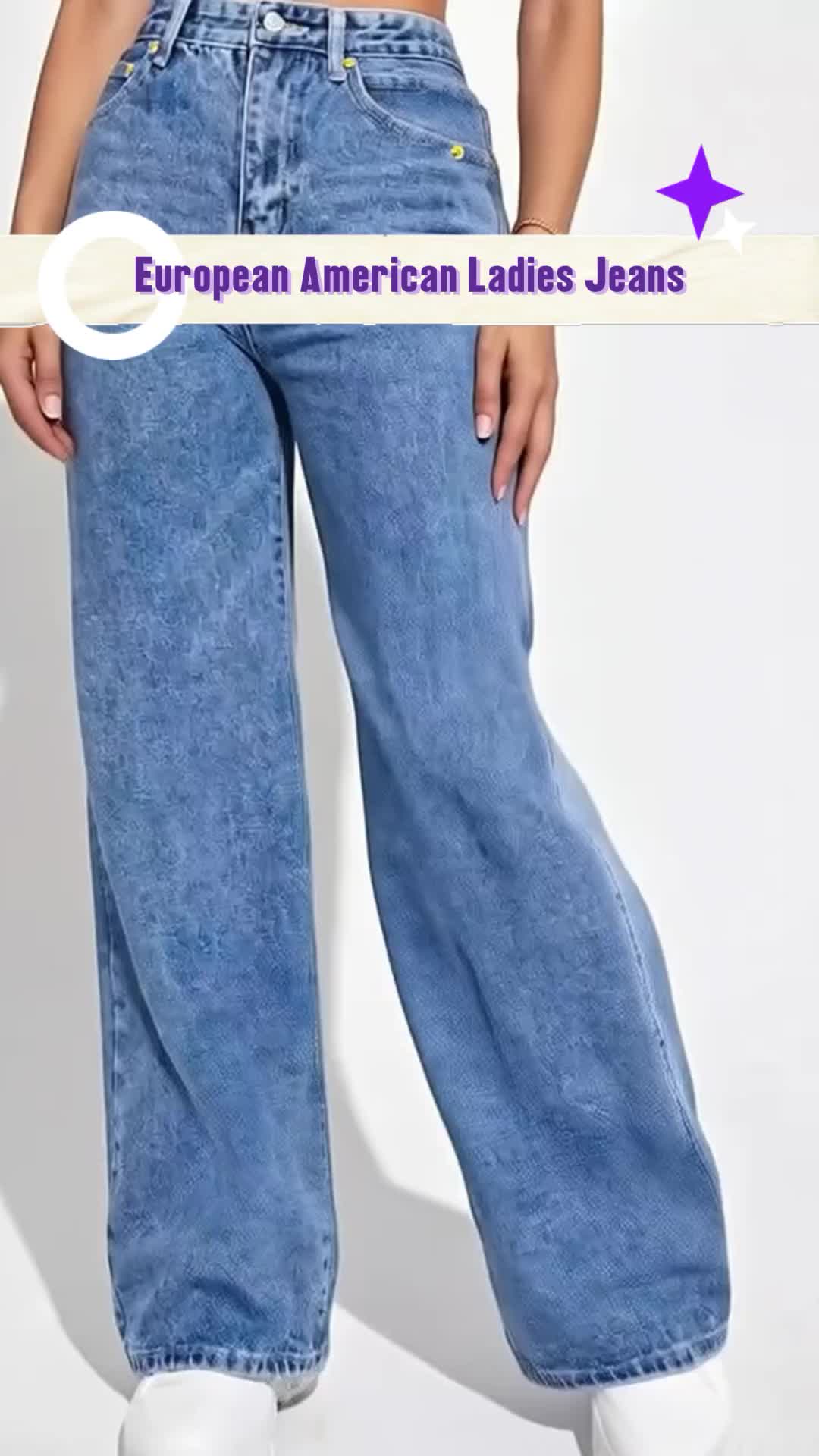 European And American Ladies Jeans Women's Jeans 