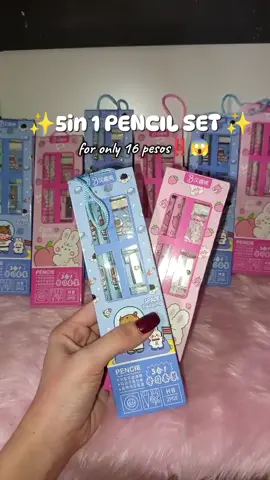 5in1 Pencil set for kids  Perfect for giveaways , gifts or lootbag #pencilset #5in1pencilset #stationaryset #giftideas #fyp 