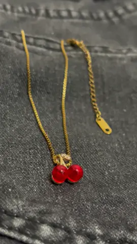 #cherry  #necklace  #gold  #jewelry  #accessories 