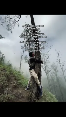 dijamin anti wacana😝 #pendakifomo #pendakiindonesia #kawinajang2651mdpl #kawinajangviabendosari #pendaki 