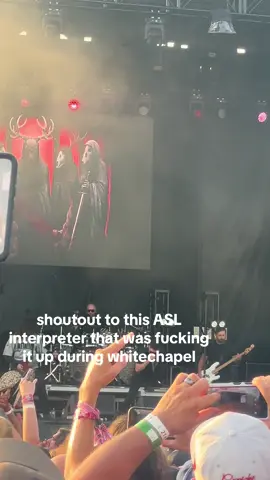 whoever you are i just wanna say 🤟🏻 #louderthanlife #whitechapel #asl #metal #louderthanlife2025 
