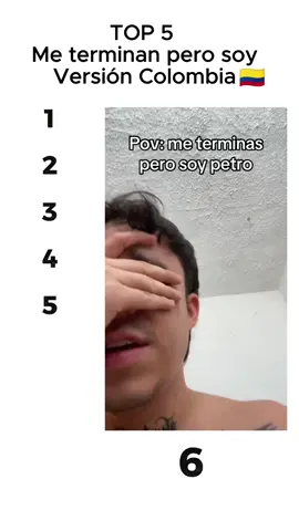 Top de: me terminan pero soy Versión Colombia 🇨🇴🇨🇴 #trend #colombia #pov #memestiktok #humortiktok 