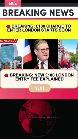 Breaking: London’s £100 Fee for Drivers – How It Works #LondonNews #UKDrivers #LondonFee #DrivingInLondon #ukupdate 