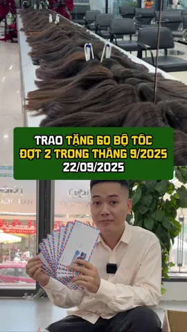 Trao tặng 60 bộ tóc đợt 2 trong tháng 9/2025. Hẹn gặp các chiến binh K ngày 22/09/2025 #1900hairsalon #hientoc #theanh28 