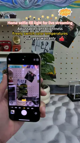 Versatile Fill Light The ultimate brightening tool for selfies, live streams, and shoots #Tripod #FillLight #ContentCreator  #tiktokshop #foryou