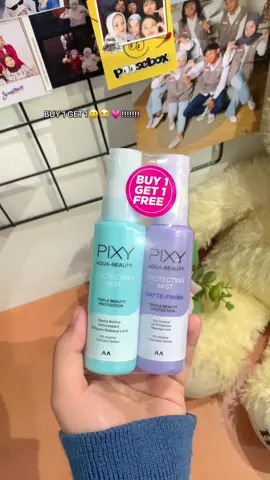 Cakep banget hasil make up nya abis pake setting spray pixyyy 🫰🏻🫰🏻🫰🏻  #settingspray  #facemist #pixysettingspray #fyp #makeup 