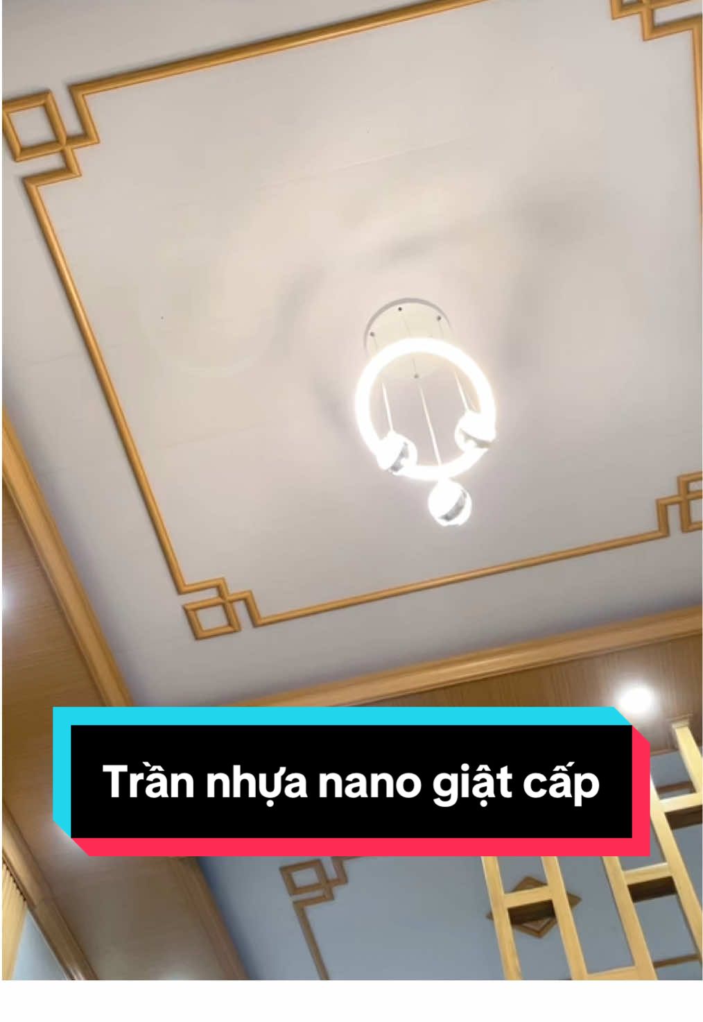 Thi công trần nhựa nano giật cấp. #NguyenTanDiem #DMFlooring #trannhuanano #tamopnano #tamopnhua 