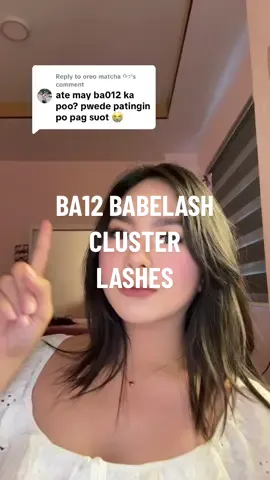 Replying to @oreo matcha ᡣ𐭩 BA12 cluster lashes #fyp #clusterlashes 