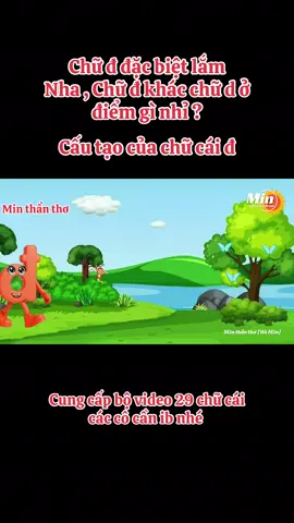 Cấu tạo của chữ cái đ, Chữ đ đặc biệt lắm Nha , Chữ đ khác chữ d ở điểm gì nhỉ ? @MIN Thẩn Thơ  @MIN Thẩn Thơ  @MIN Thẩn Thơ #minthantho #giaovien #giáoviênmầmnon #mamnon🍀👑 #mamnontiktok 