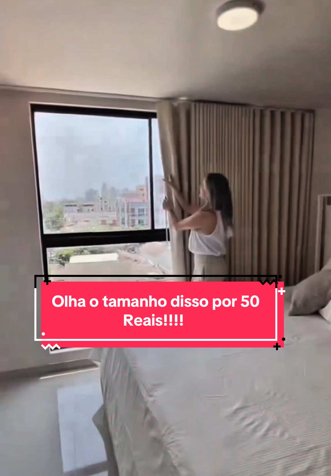 Cortina roma por menos de 50 reais, só aqui no TikTok shop!!! #cortinaquarto #escuro #cortinasblackout #tiktokshop #decoration 