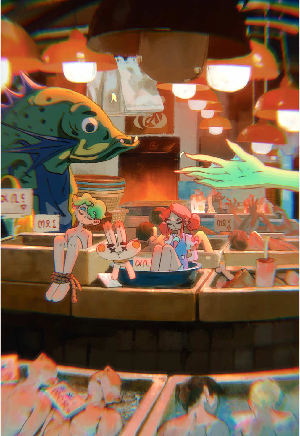 If the universe had chosen seafood instead of us, who’d be on the menu now? #anime #animation #creepy #megalophobia #blender #indieanimation #cosmictravelers 