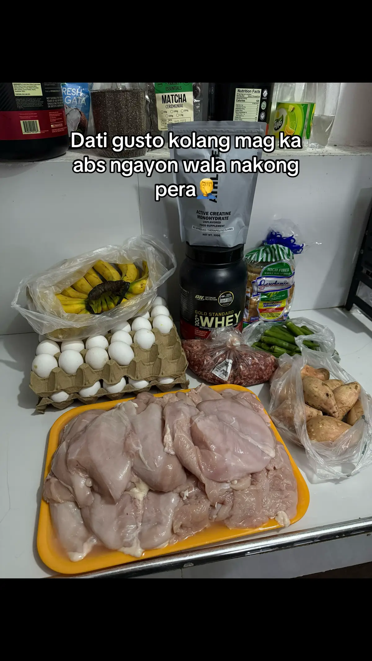 Ito lang pala uubos ng pera ko😭 #protein #cleanfood #homeworkout #fypシ 