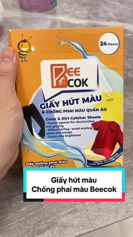 Giấy hút màu chống phai màu Beecok #giayhutmaubeecok #giayhutmau #giayhutmauquanao #beecok #giaychongphaimau #giaychongphaimauquanao #beecokhcm #beecokvn #tapxaykenh #tapxaykenhtiktok #xuhuong 