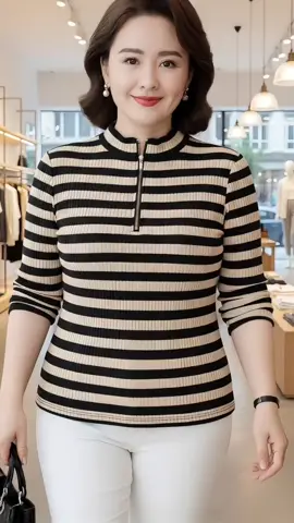 Áo thun tăm tay dài bigsize #aotrungnien #Thoitrangtrungnien #thoitrangbigsize #MacDepMoiNgay #xuhuong 