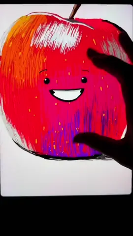 Did this apple shock you?🍎 #infinitezoom #digitalart #artwork