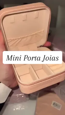 Mini porta joias para brincos, colares e bijuterias | R$14,45 | Compre o seu através do link nos comentários 🛍️ #achadinhoshopee #racunshopee #creatorsearchinsights #shopeeid #fyp 