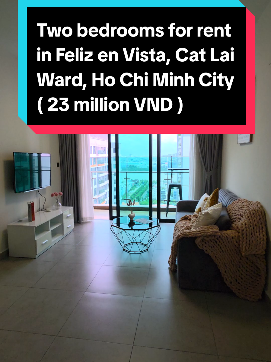 🏠 Apartment for rent in Feliz en Vista. Area 85 square meter, 2 bedrooms, 2 bathrooms, high floor with city view, fully furnished. The rental is 23 million VND doesn't include management fee with negotiate. 🎯 Building Amenities : Swimming pool, Gym, BBQ Area, Playground, Tennis court, Supermarket... 🌏 Location : 01 Le Hien Mai Street, Cat Lai Ward, Ho Chi Minh City. 📞 Pls don't hesitate to contact us with Mobile/Zalo/WhatsApp/Viber/Telegram : +8477 491 4778 📧 Email : realtorhcmc@gmail.com ➡️ 微信号 & Line ID : realtorhcmc 🏘️ For more information and more options. #Realtorhcmc #Felizenvista #chothuecanho #胡志明市公寓出租 #apartmentforrentinhochiminh
