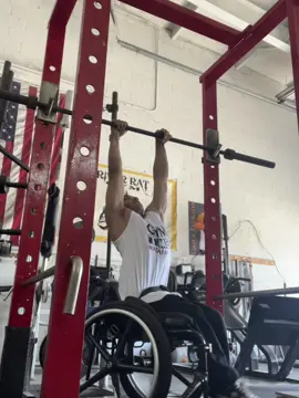 How many did I do? #wheelchairuser♿️ #fyp #calesthenics #Gym #pullups 