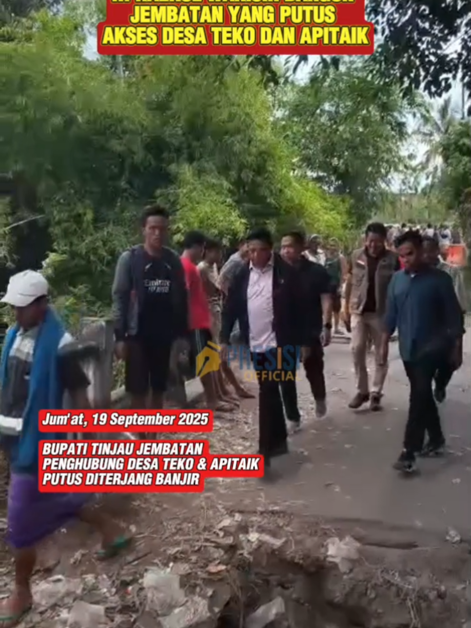 GERAK CEPAT ‼️BUPATI LOTIM H. HAERUL WARISIN TINJAU JEMBATAN PUTUS AKIBAT BANJIR PENGHUBUNG DESA TEKO & APIT AIK @drs..h..haerul.wa @hwlotim1  #bupati #lomboktimur #haerulwarisin #banjir #lomboktiktok 