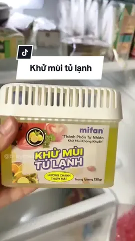 Đừng để mùi hôi trong tủ lạnh làm mất ngon miệng của gia đình bạn 🍋 Khử mùi tủ lạnh Mifan – sạch mùi, thơm mát, an toàn tuyệt đối! #khumui  #khumuitulanh #khumuimifan #mifan #thuymet49 