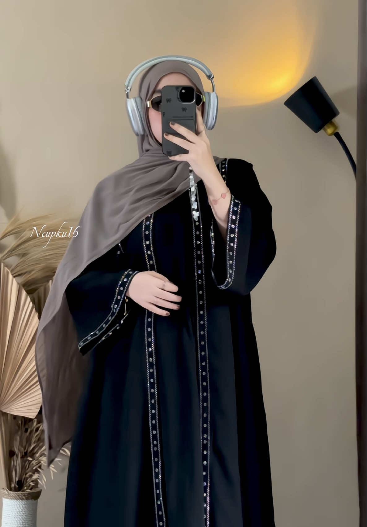 Abaya Allana warna black🖤 #gamis #gamismurah #gamiscantik #gamissabrinaantiuv #abaya 