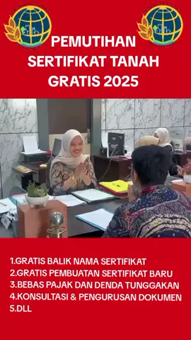 BPN AJAK MASYARAKAT MANFAATKAN PROGRAM GRATIS SERTIFIKAT TANAH GRATIS Badan Pertanahan Nasional (BPN) INDONESIA mengajak masyarakat memanfaatkan program pendaftaran Tanah Sistematis Lengkap (PTSL) UNTUK PENGURUSAN SURAT TANAH ITU SECARA GRATIS. #pemutihan #tanah #ptsl #fypdongggggggg #foryoupageofficiall