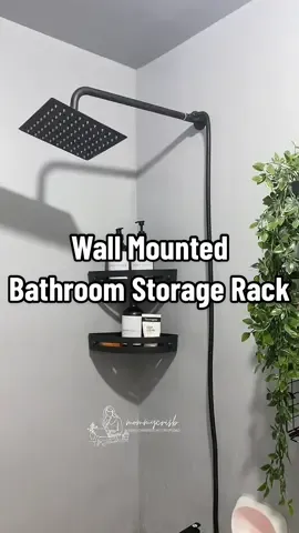 ‼️BUY 1 TAKE 1‼️ WALL MOUNTED ADHESIVE STORAGE RACK Napaka aesthetic nung atake sa bathroom. 😍 #creatorsearchinsights #bathroomrack #bathroomrackorganizer #adhesiverack #storagerack 