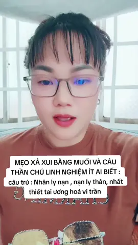 MẸO XẢ XUI BẰNG MUỐI VÀ CÂU THẦN TRÚ ÍT AI BIẾT