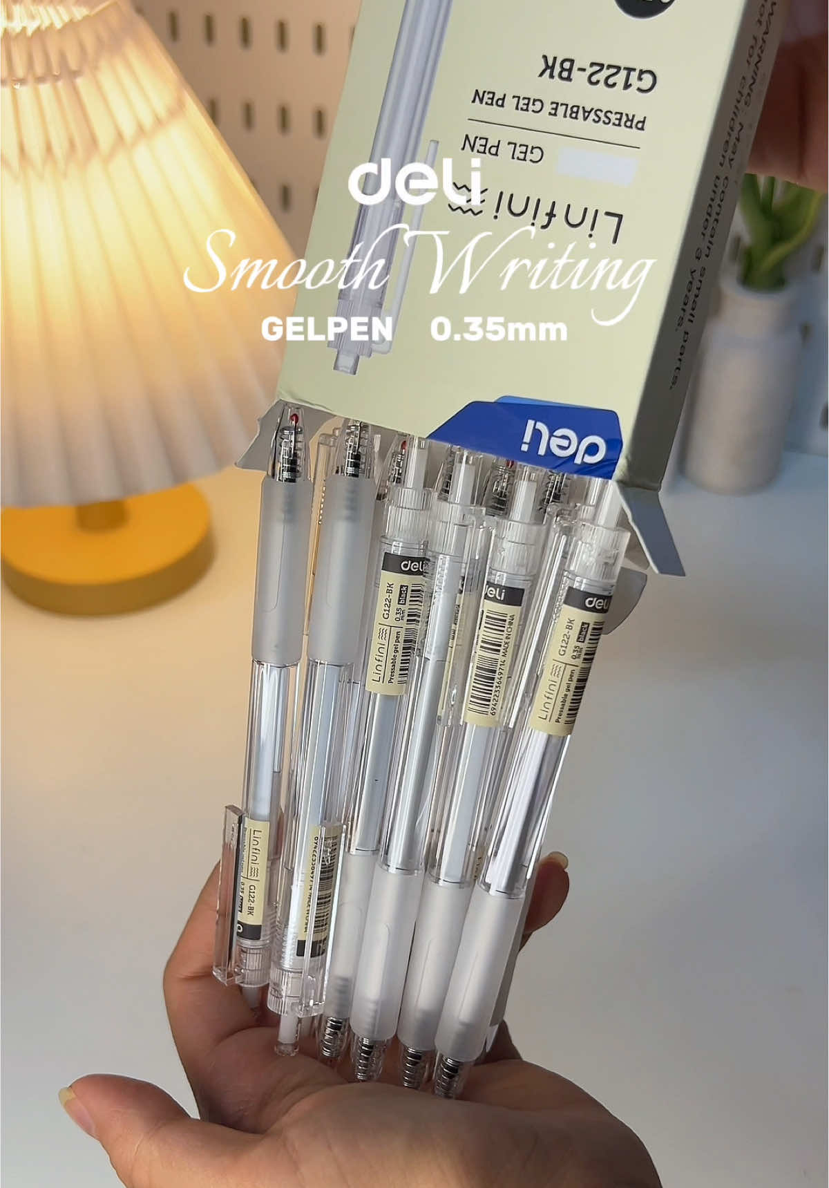 Ang ganda ng tinta, more stocks pa til I graduate🥹 #deli #gelpen #ballpenforstudents #signpen #gelpens 