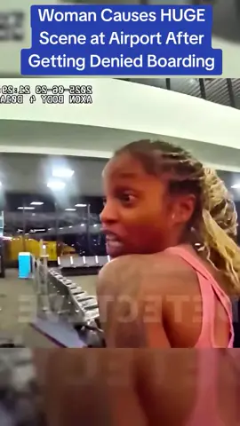 Woman Causes HUGE Scene at Airport After Getting Denied Boarding #cops #police 