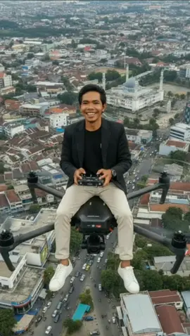 IKUT TERBANG BERSAMA DRON ..😄#ai #hiburan #vidiolucu #fyppppppppppppppppppppppp 