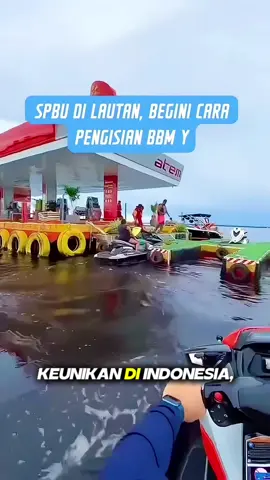 SPBU Terapung di Tengah Laut, Unik Banget! 🚤⛽ #SPBUTerapung #SPBULaut #FaktaUnik #ViralIndonesia #JetskiLife #WisataLaut #FYP #Explore #tiktok #fyp #reels 