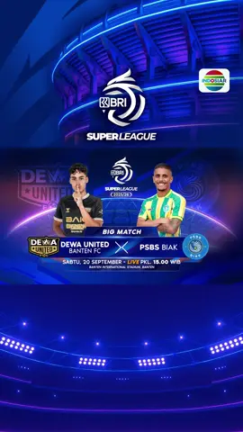 Sabtu-mu dipastikan seru! Saksikan laga-laga BRI Super League hari ini. Dewa United FC vs PSBS Biak pukul 15.00 WIB dilanjutkan laga Bali United FC vs PSIM Yogyakarta pukul 18.30 WIB. Live di Indosiar dan Vidio. #BRISuperLeague #IndosiarSports #IndosiarRumahSepakbolaIndonesia 