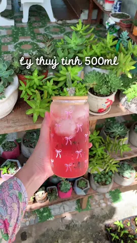 Xinh xắn 🎀#lythuytinh #ly500ml #lythuytinhdep #chamkhuu 