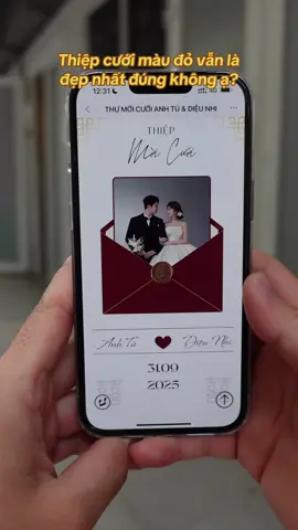 Dâu Rể đã chọn được mẫu thiệp cưới phù hợp cho mình chưa ạ #xuhuong #thiepcuoilongthinh #thiepcuoi #thiepcuoionline #weddinginvitation 
