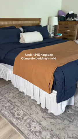 Today only this whole bed in a bag deal is under $45 and free shipping! Bed sheets and comforter?! Running to get more colors #bedroommakeover #comforterset #bedding #bedsheets #bedroomdecor 