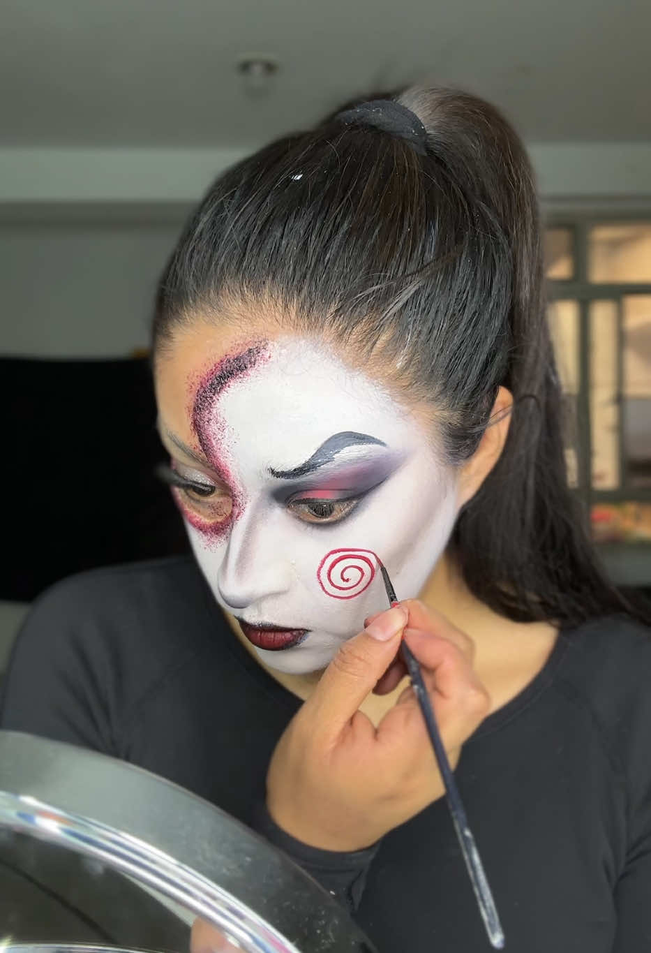 Fake blood ‼️⚠️ saw el juego del miedo #fakebodyy⚠️ #sawmakeup #makeupartist #halloweenmakeup 