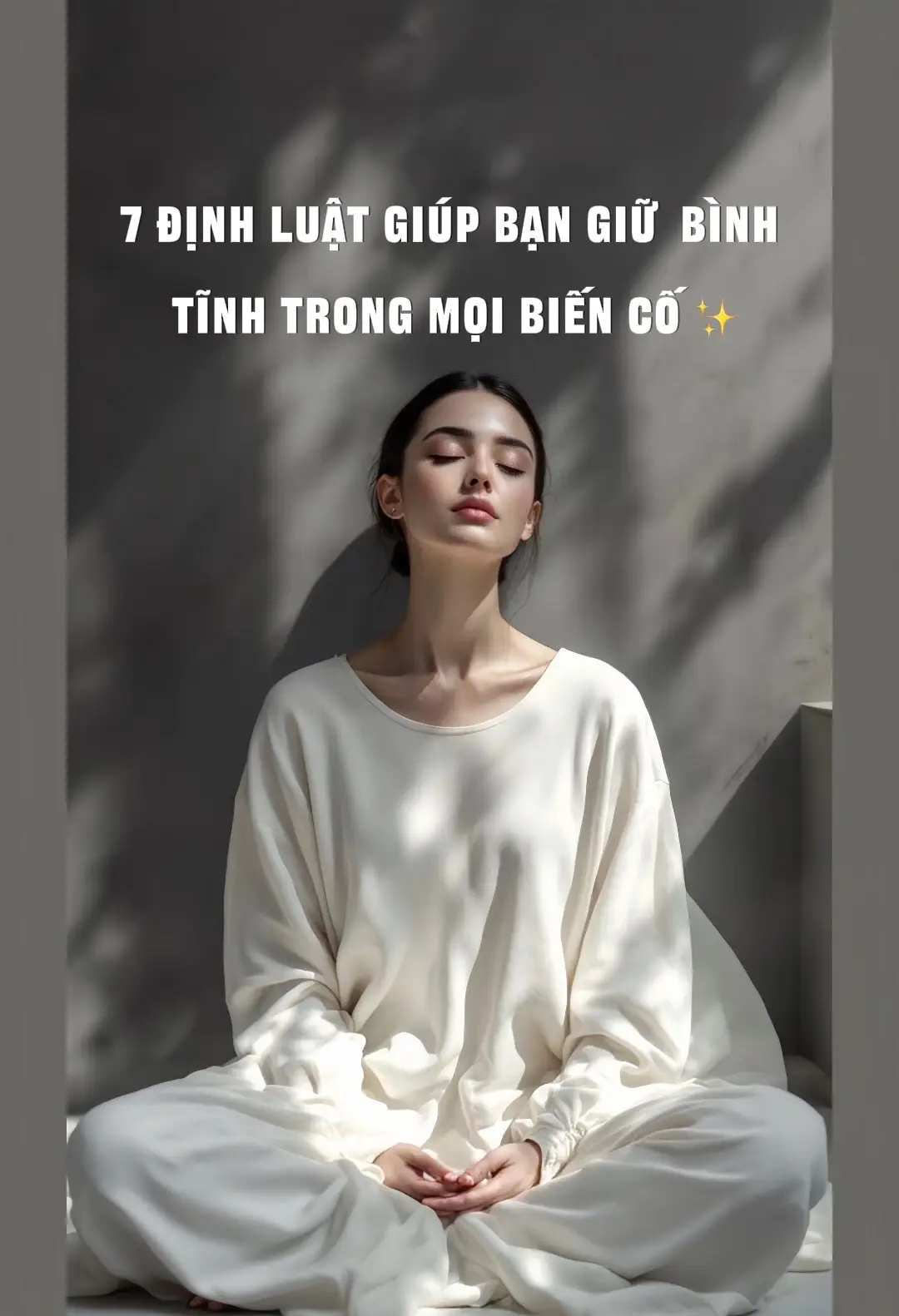1. Định luật Im Lặng Một lời buông ra trong cơn nóng giận có thể khiến bạn ân hận cả đời. Giữ im lặng đôi khi là sự khôn ngoan lớn nhất. 2. Định luật Buông Bỏ Nếu có thể thay đổi, hãy nỗ lực. Nếu không thể, hãy thuận theo tự nhiên và buông nhẹ mọi điều trong lòng. 3. Định luật Bình Thản Không ai trên đời có thể được tất cả mọi người yêu thích. Đừng tiêu hao năng lượng để làm vừa lòng cả thế giới. 4. Định luật Nụ Cười Nụ cười là liều thuốc chữa lành, xóa nhòa khoảng cách, kéo ta trở về với sự an yên vốn có. 5. Định luật Trưởng Thành Mỗi cảm xúc đều là bài học. Người trưởng thành không che giấu, mà chọn đối diện với chúng bằng sự ôn hòa. 6. Định luật Hiểu Biết Khi hiểu được mọi chuyện đều có lý do, ta sẽ thôi trách móc, học cách cảm thông và nhìn cuộc đời nhẹ nhàng hơn. 7. Định luật Thời Gian Mọi vết thương rồi sẽ được thời gian chữa lành. Đừng nóng vội, hãy kiên nhẫn và tin rằng bình yên sẽ trở lại.  _Sưu_tầm_ #xuhuong #truongthanh #LearnOnTikTok #tinhlang #phunu 