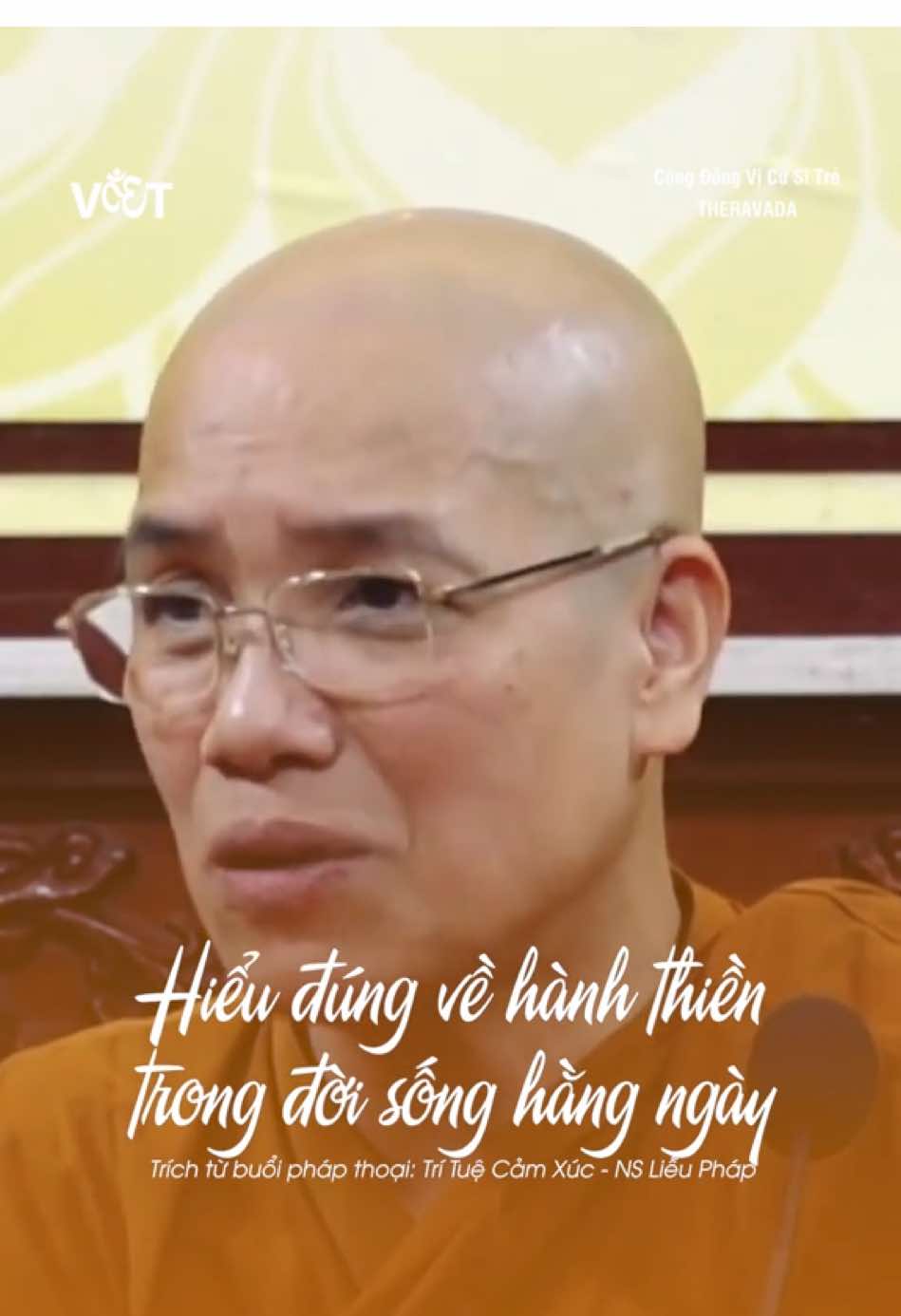 Khi xúc chạm việc đời,tâm không động không sầu. Tự tại và vô nhiễm, là phúc lành cao thượng (Kinh Hạnh Phúc) __________  Nội dung được trích từ buổi pháp thoại: Trí Tuệ Cảm Xúc  #Theravada #phatgiaonguyenthuy #ViCuSiTre #NiSuLieuPhap #lieuphap