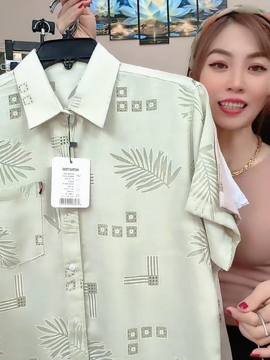 Áo sơ mi nam trung niên ngắn tay có túi vải đũi hoạ tiết đẹp #aosomi #aosominam #xuhuong #kieuđt 