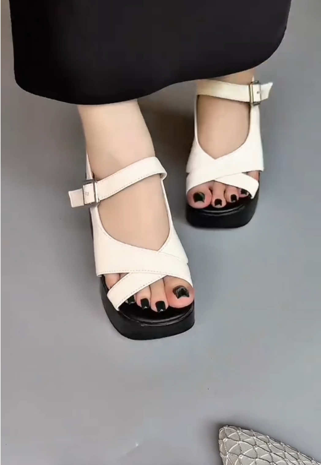 Dép cao gót đế xuồng cao 10cm dễ đi tôn dáng#depsandal #depcaogot #depnuxinh #depnuthoitrang #depdexuong 