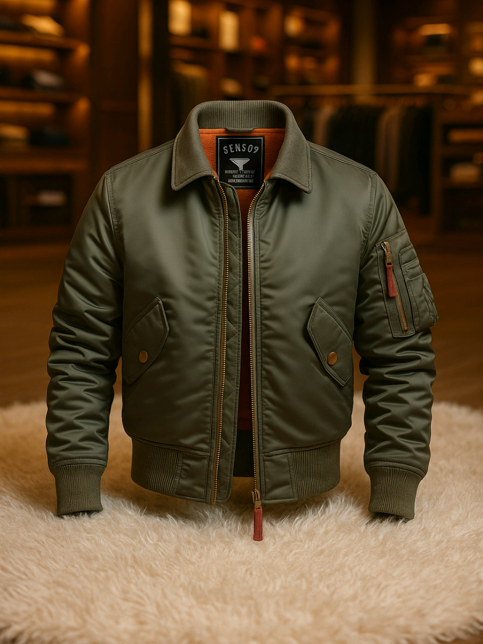 Jaket Bomber Pilot Military sensor double  resleting #jaket #fypシ゚ 