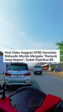 anggota DPRD Gorontalo Wahyudin moridu mengatakan