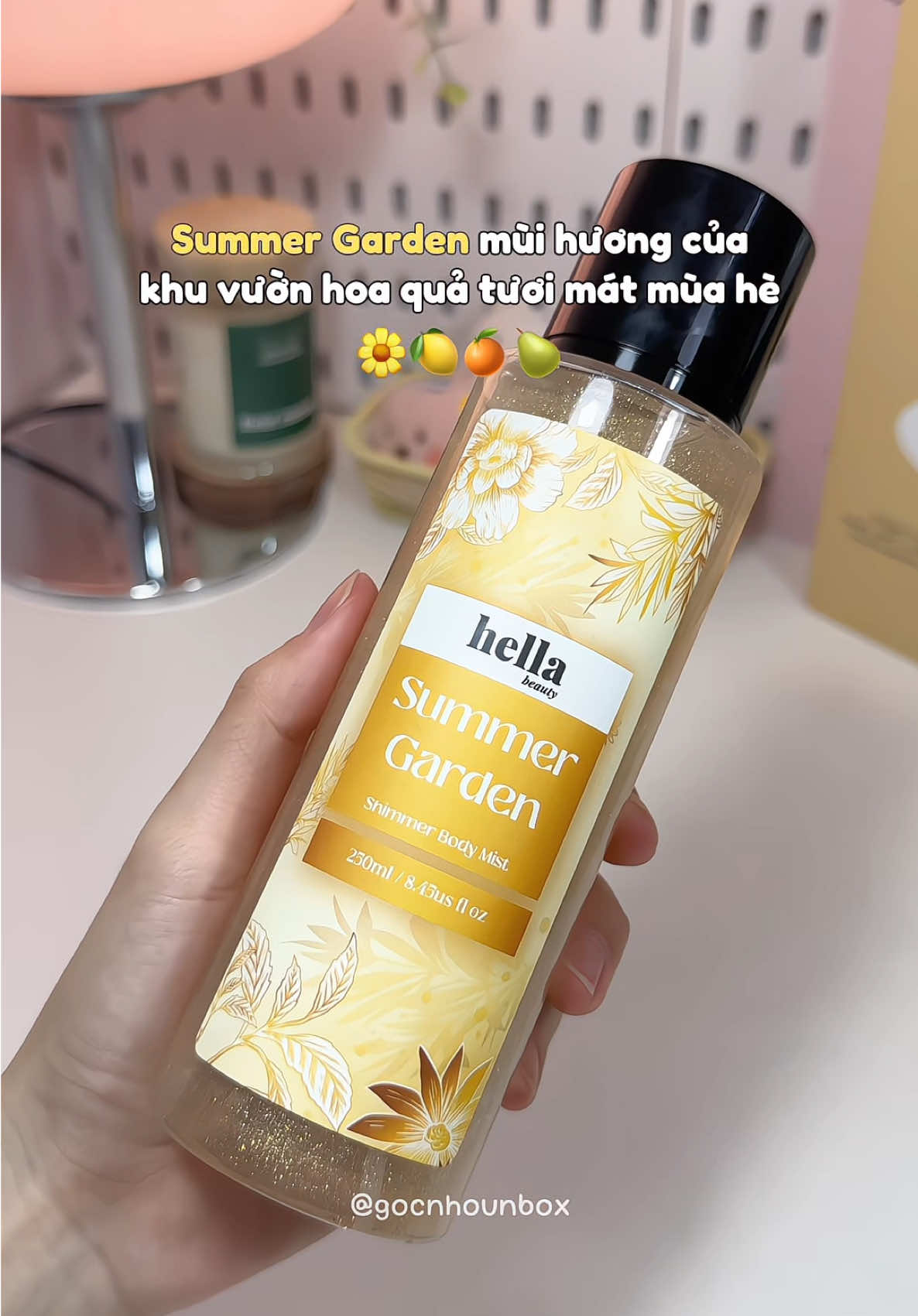 Đắm chìm trong khu vườn mùa hè ngọt ngào tươi mát 🌼🍐🍋🍊 #xuhuong #review #bodymist #hella #xitthom 